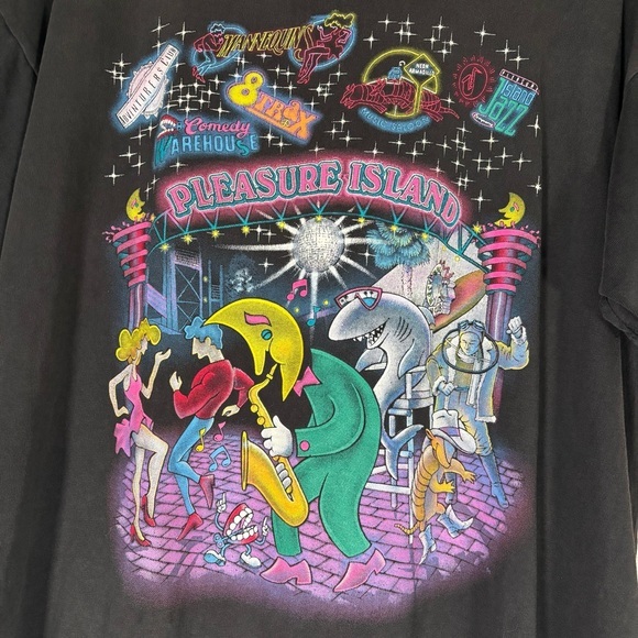 Disney Other - Vintage Disney Pleasure Island T Shirt Size XL Black Single Stitch